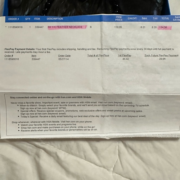 Valextra Black Leather and Feather Necklace - Picture 8 of 9